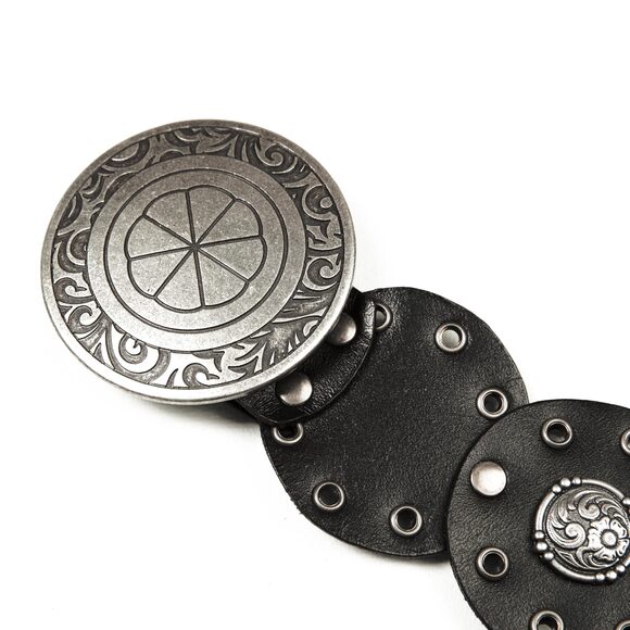 6633 Women Western Style Fashion Leather Belt With Metal Buckle main image 4